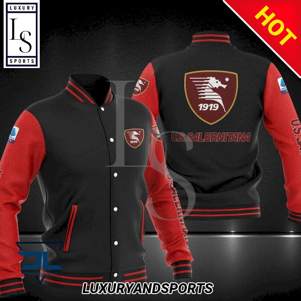 US Salernitana Varsity Baseball Jacket for Men & Women | Soccer Team Fan Gift