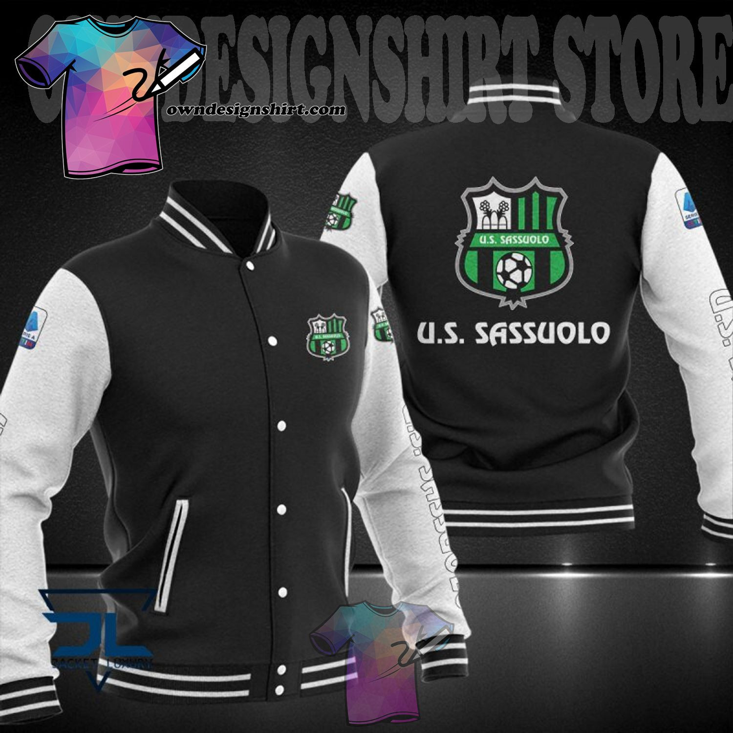 US Sassuolo Varsity Baseball Jacket for Men & Women | Soccer Team Fan Gift