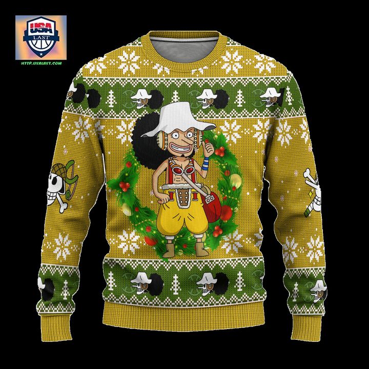 Usopp One Piece Anime Ugly Christmas Sweater Xmas Gift