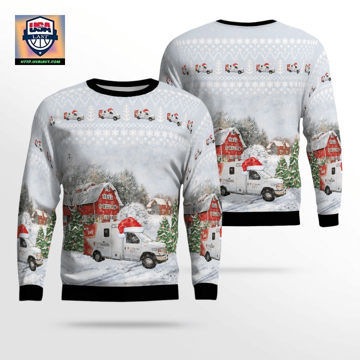 UT Health East Texas EMS Christmas Sweater 3D