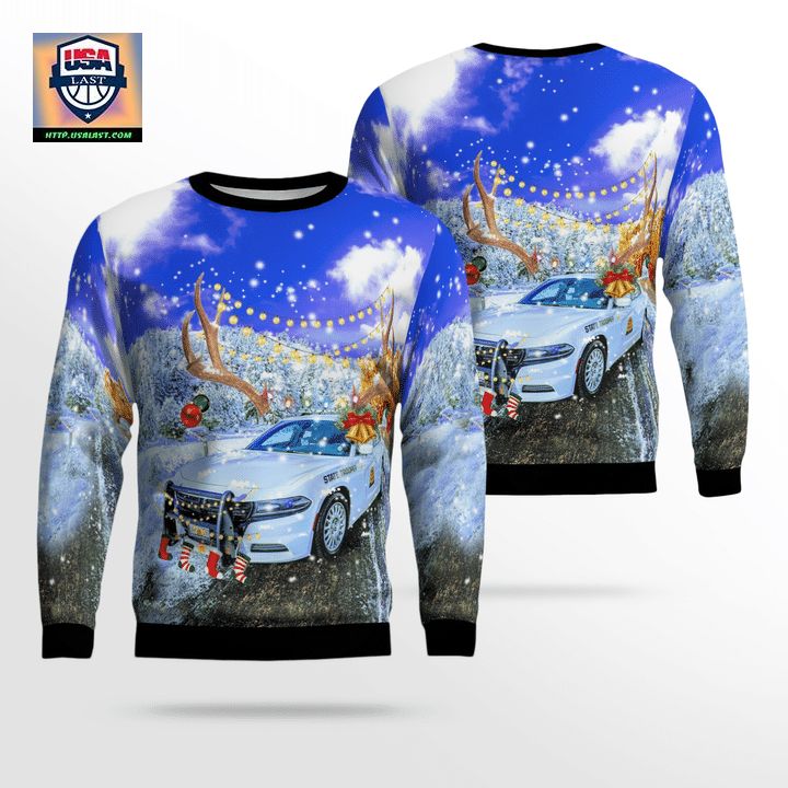 Utah Highway Patrol Christmas Sweater 3D