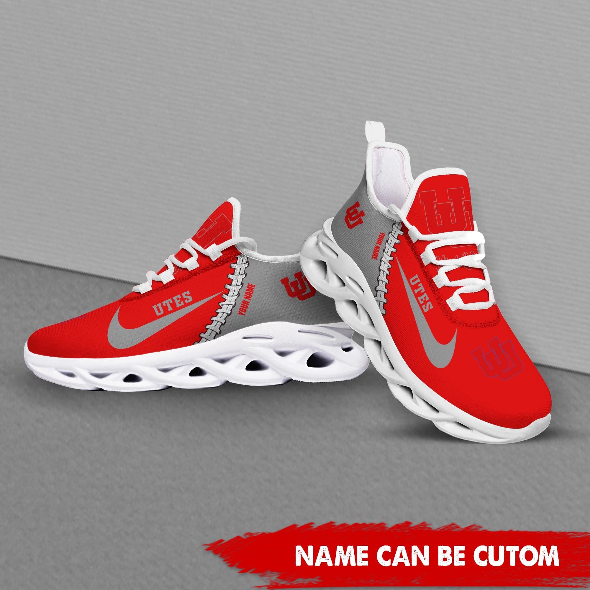 Utah Utes Max Soul Shoes Sneakers for Men And Women – NCAA Fan Shoes, Team Sneakers - Image 4