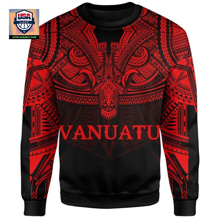 Vanuatu Red Sweater Polynesian