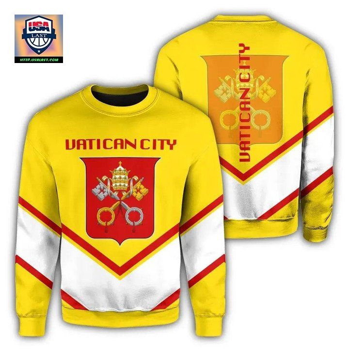 Vaticancity Coat Of Arms Sweater Lucian Style Jw5