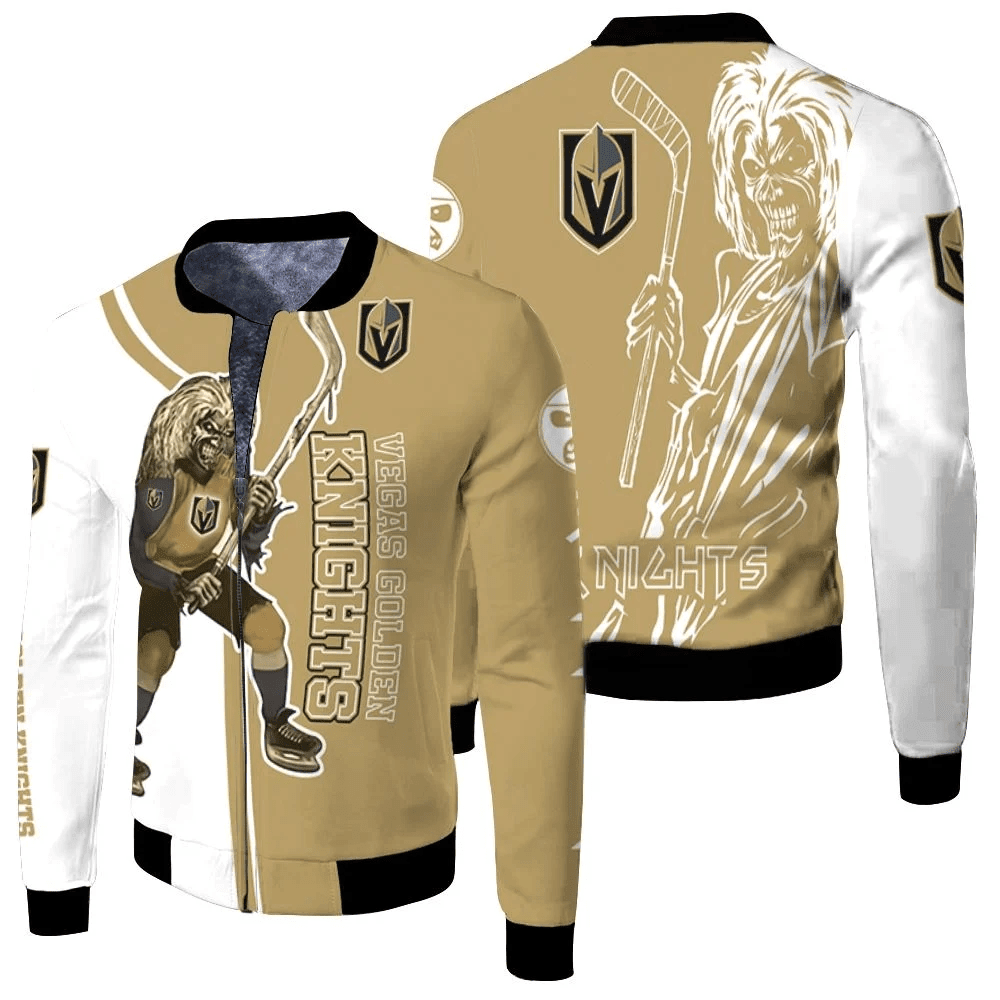 Vegas Golden Knights Zombie For Fans Bomber Jacket | NHL Team Jacket for Men & Women | Hockey Fan Gift
