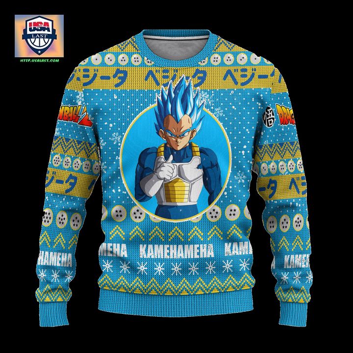 Vegeta Anime Ugly Christmas Sweater Dragon Ball Z Xmas Gift