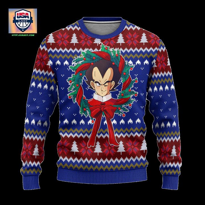 Vegeta Dragon Ball Z Anime Ugly Christmas Sweater Xmas Gift