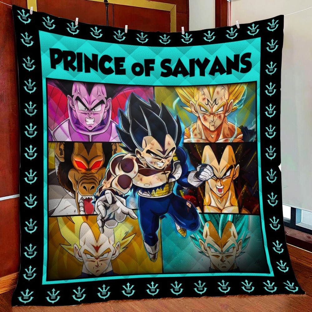 Vegeta Evolution For Fans Amine Fleece Blanket Quilt Blanket