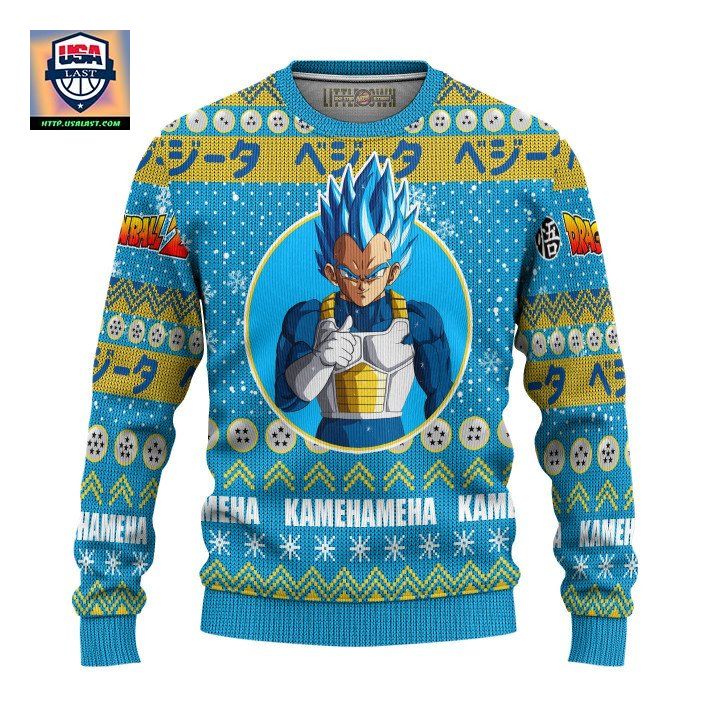 Vegeta Ugly Christmas Sweater And 3D Hoodie Dragon Ball Z Xmas Gift