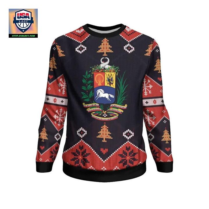 Venezuela Christmas Sweater Santa Claus Ho Ho Ho Bn1810