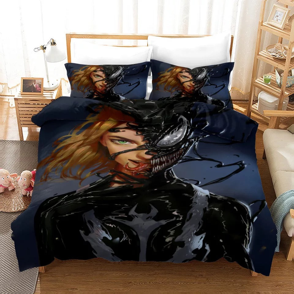 Venom Duvet Cover Quilt Cover Pillowcase Bedding Set Bed Linen Home Bedroom Decor