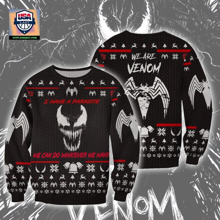 Venom I Have Parasite We Can Do Whatever You Want Ugly Sweater Christmas
