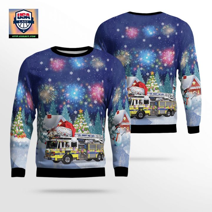 Ventura County Fire Department Christmas AOP Sweater