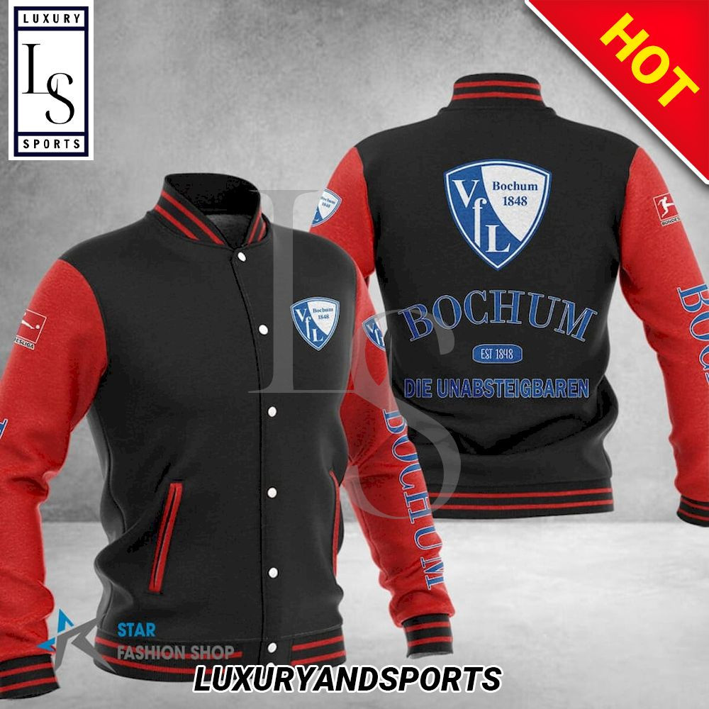 VfL Bochum 1848 Varsity Baseball Jacket for Men & Women | Soccer Team Fan Gift