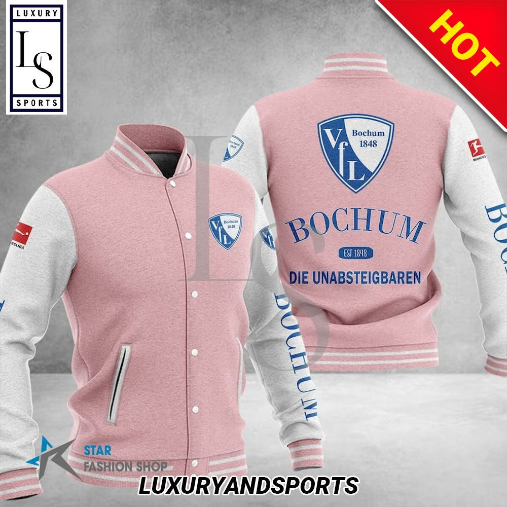 VfL Bochum 1848 Varsity Baseball Jacket for Men & Women | Soccer Team Fan Gift