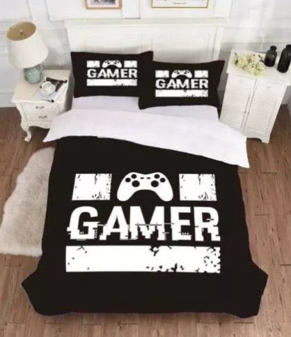 Video Game Gamepad Joystick Duvet Cover Quilt Cover Pillowcase Bedding Set Bed Linen Home Bedroom Decor
