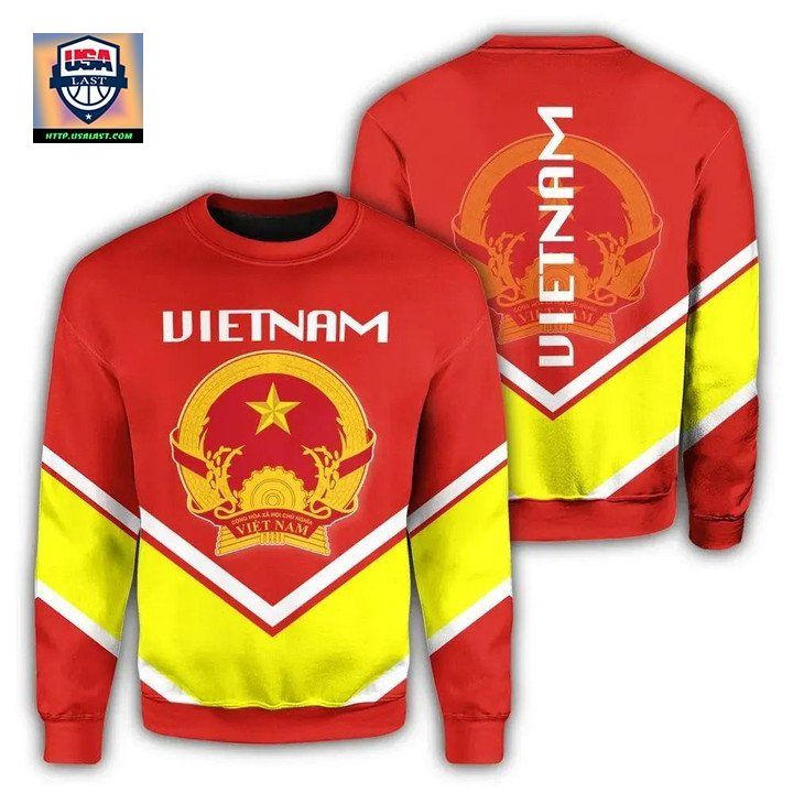 Vietnam Coat Of Arms Sweater Lucian Style J5W