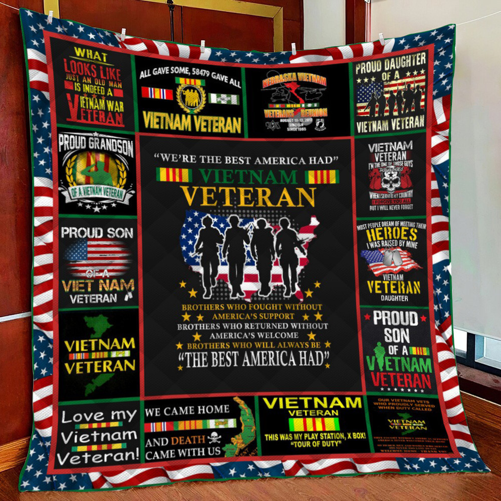Vietnam Veteran - 3D Fleece Blanket Quilt Blanket