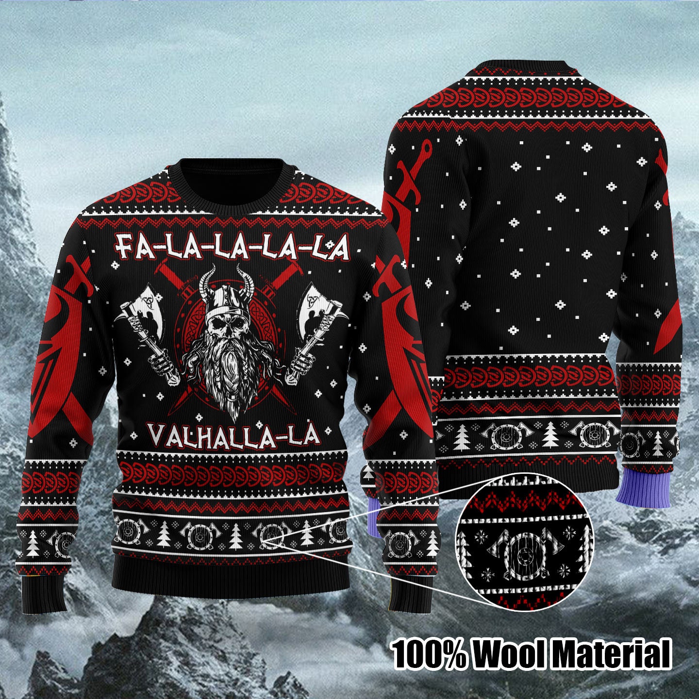 Vikings Valhalla Ugly Christmas Sweater