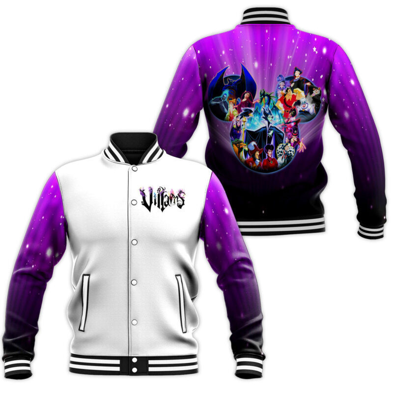 Villains Purple Fashion Baseball Jacket for Men & Women | Movie Fan Gift