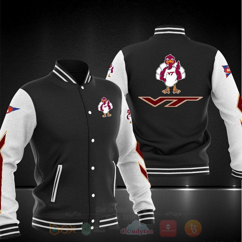 Virginia Tech Hokies Varsity Baseball Jacket for Men & Women | NCAA Team Fan Gift