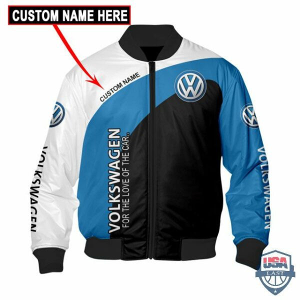 Volkswagen For The Love Of The Car Personalized Bomber Jacket | Automotive Jacket for Men & Women | Car Fan Gift