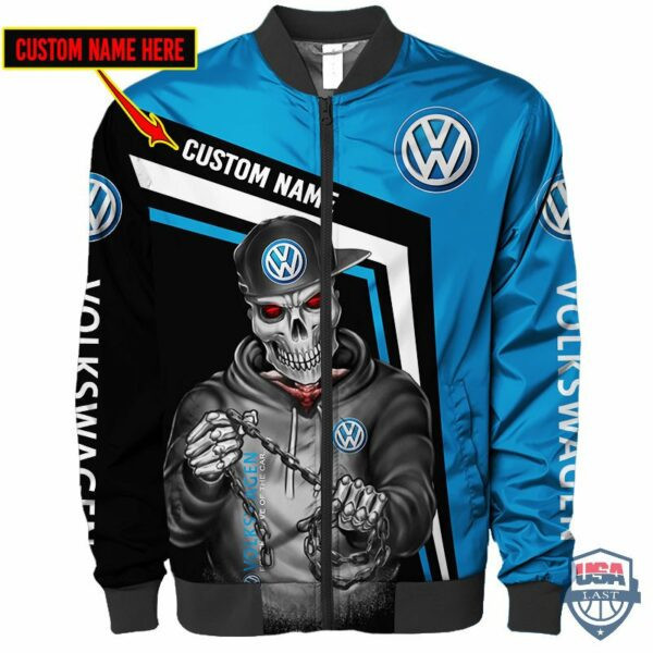 Volkswagen Ghost Rider Personalized Bomber Jacket | Automotive Jacket for Men & Women | Car Fan Gift