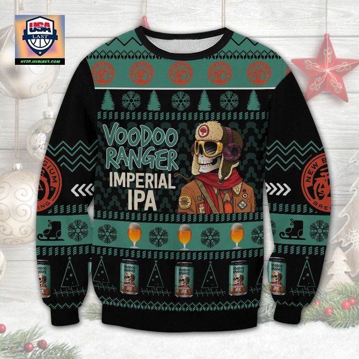 Voodoo Ranger Imperial IPA Beer Ugly Christmas Sweater