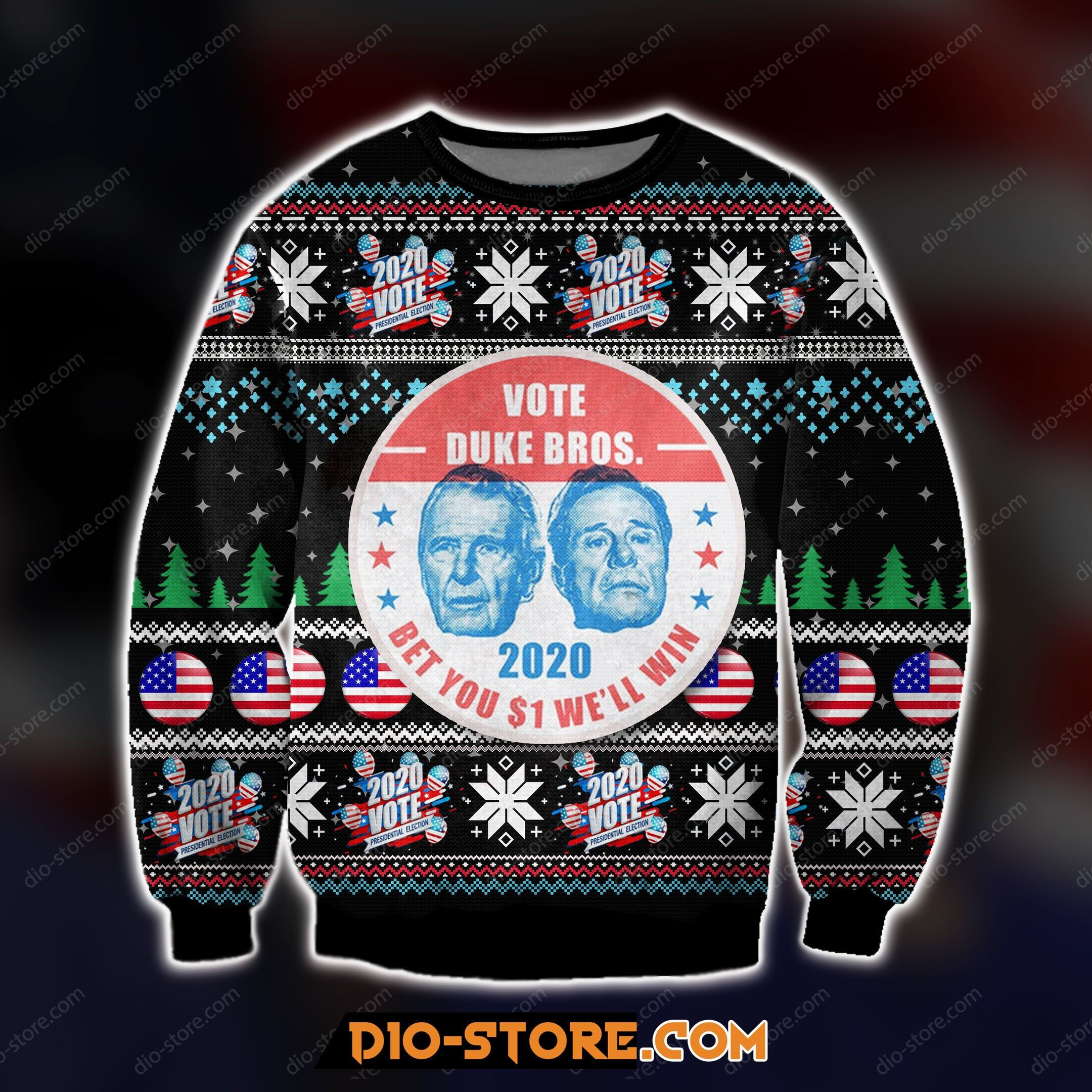 Vote Duke Bros 2020 For Unisex Ugly Christmas Sweater, Perfect Holiday Gift
