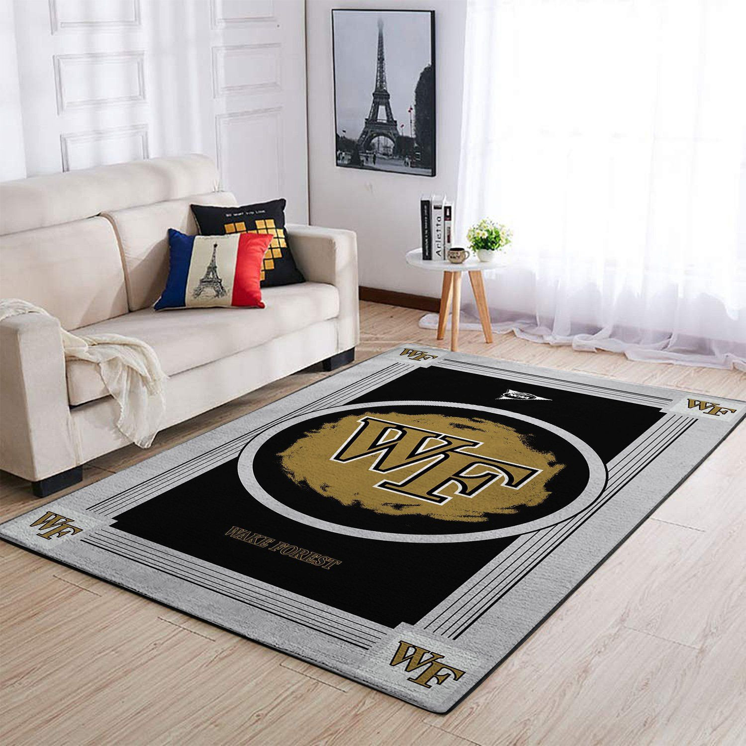 Wake Forest Demon Deacons Team Logo Nice Gift Rectangle Area Rug – Full Print Carpet For Living Room & Bedroom Home Decor