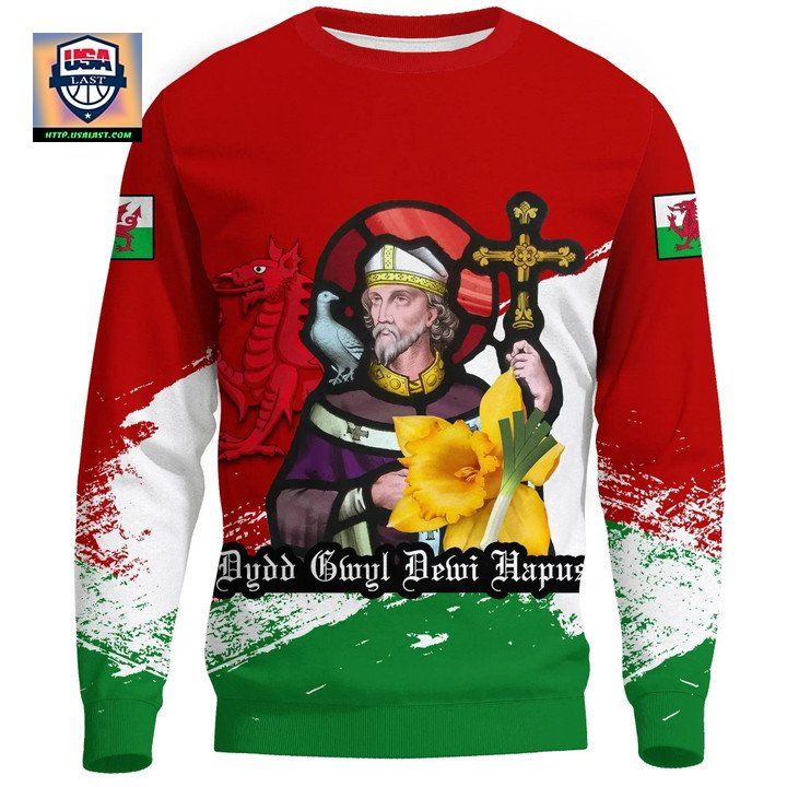 Wales Sweater Happy St Davids Day A24