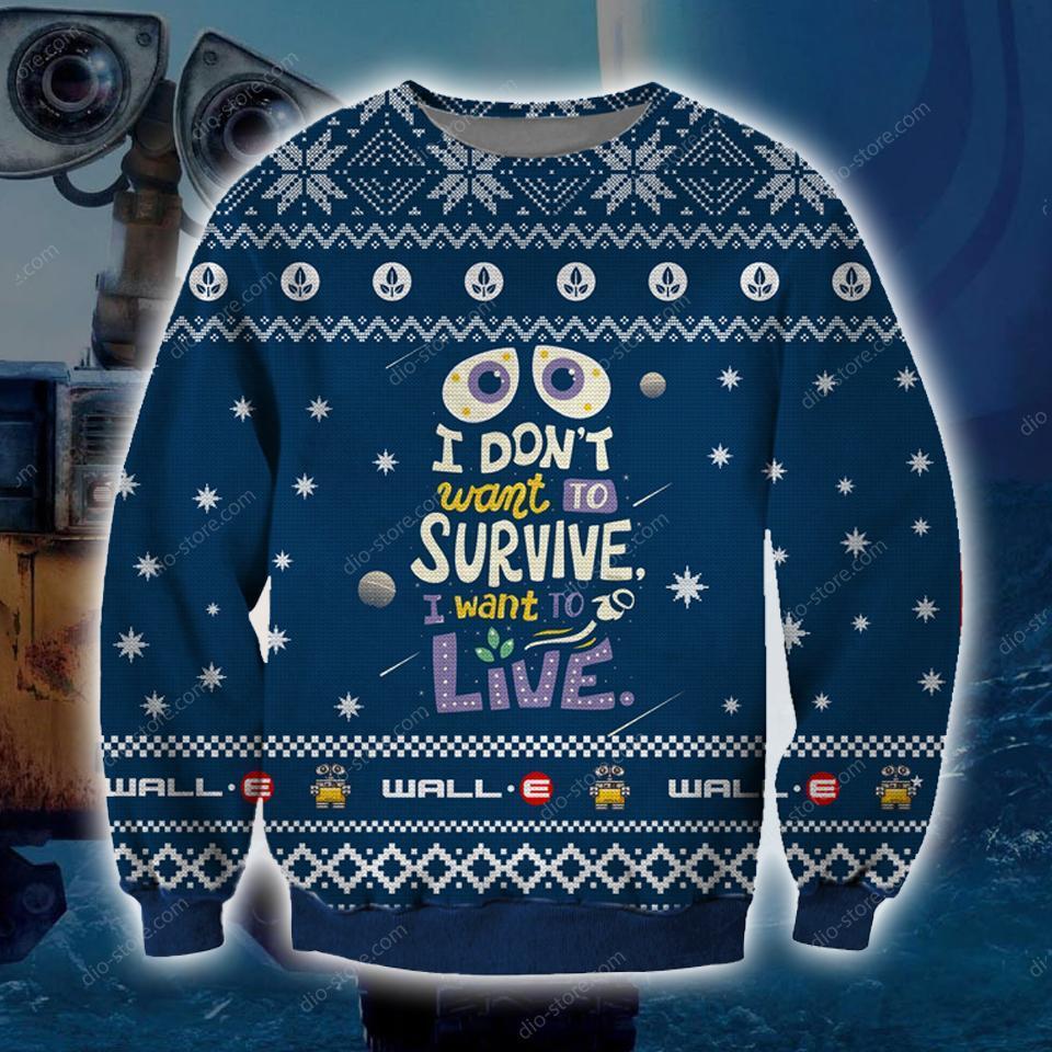 Wall-E Knitting Pattern 3D Print Ugly Christmas Sweater