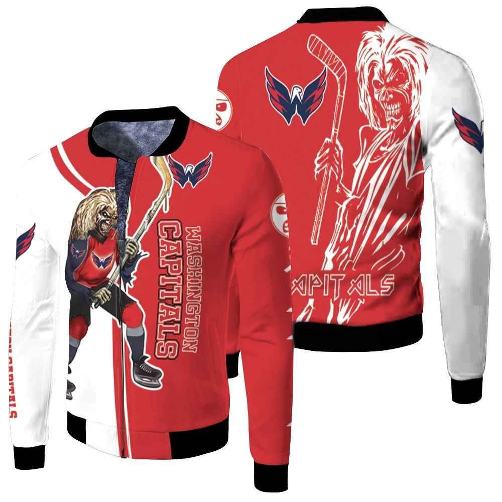 Washington Capitals Zombie For Fans Bomber Jacket | NHL Team Jacket for Men & Women | Hockey Fan Gift