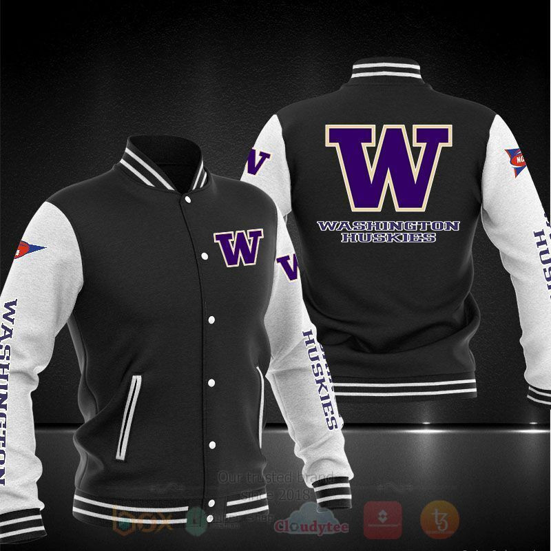 Washington Huskies Varsity Baseball Jacket for Men & Women | NCAA Team Fan Gift