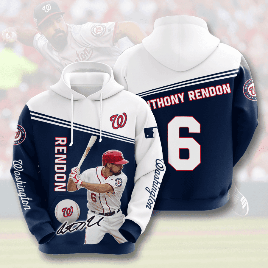 Washington Nationals 3D All Over Print Hoodie & Zip Hoodie