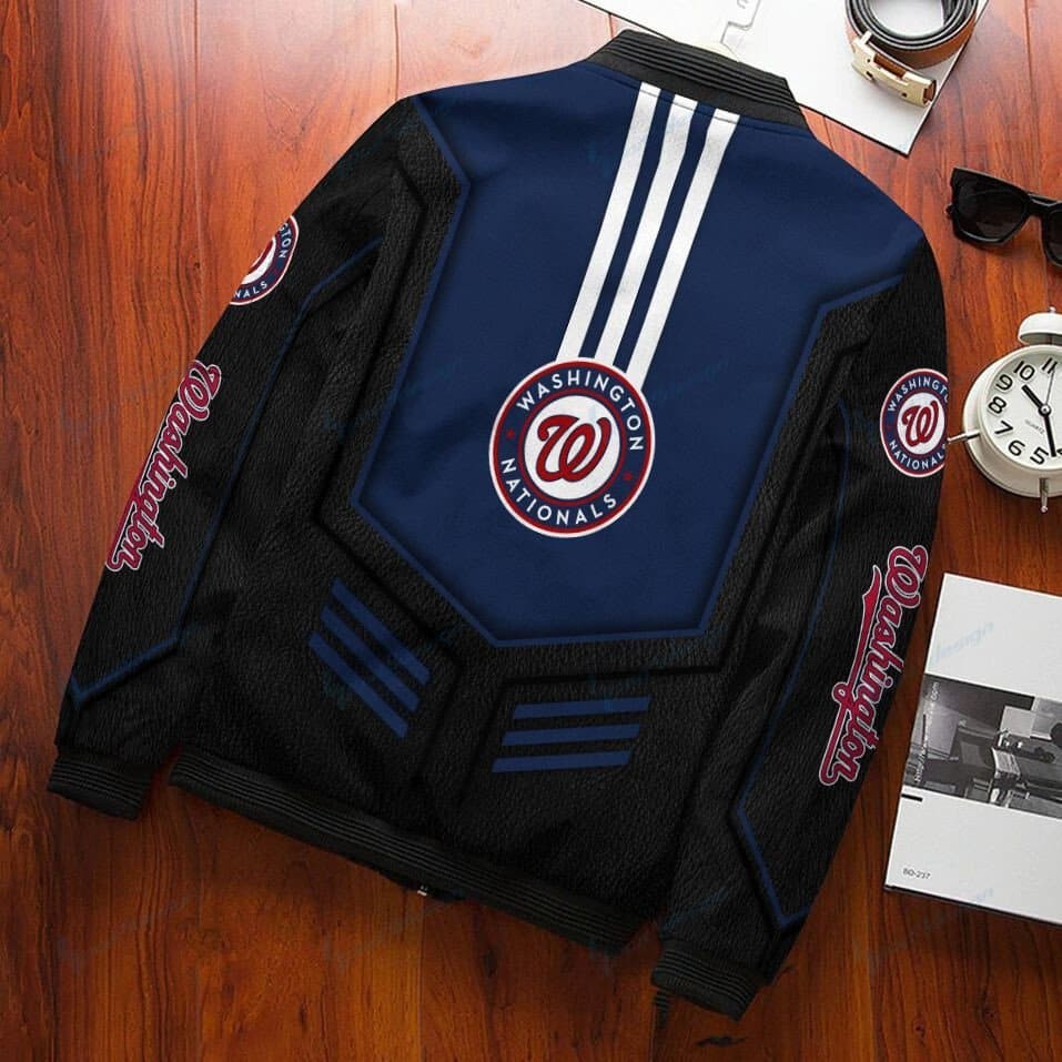 Washington Nationals Bomber Jacket | MLB Team Jacket for Men & Women | Baseball Fan Gift