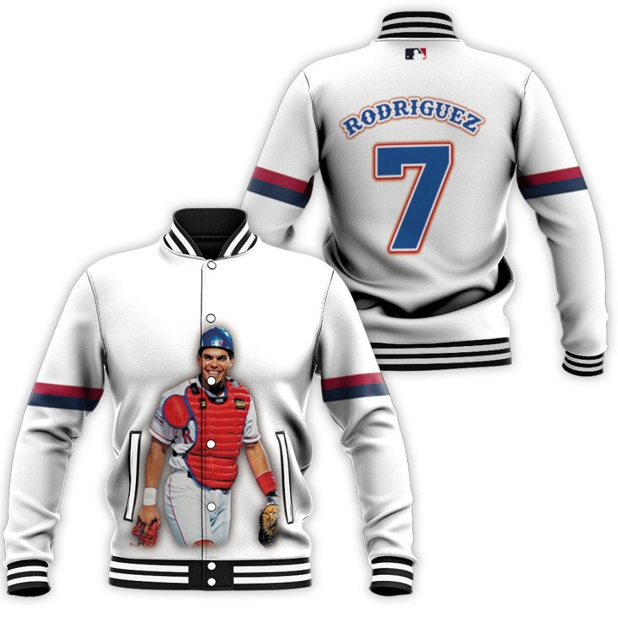 Washington Nationals Ivan Rodriguez 7 Varsity Baseball Jacket for Men & Women | MLB Team Fan Gift