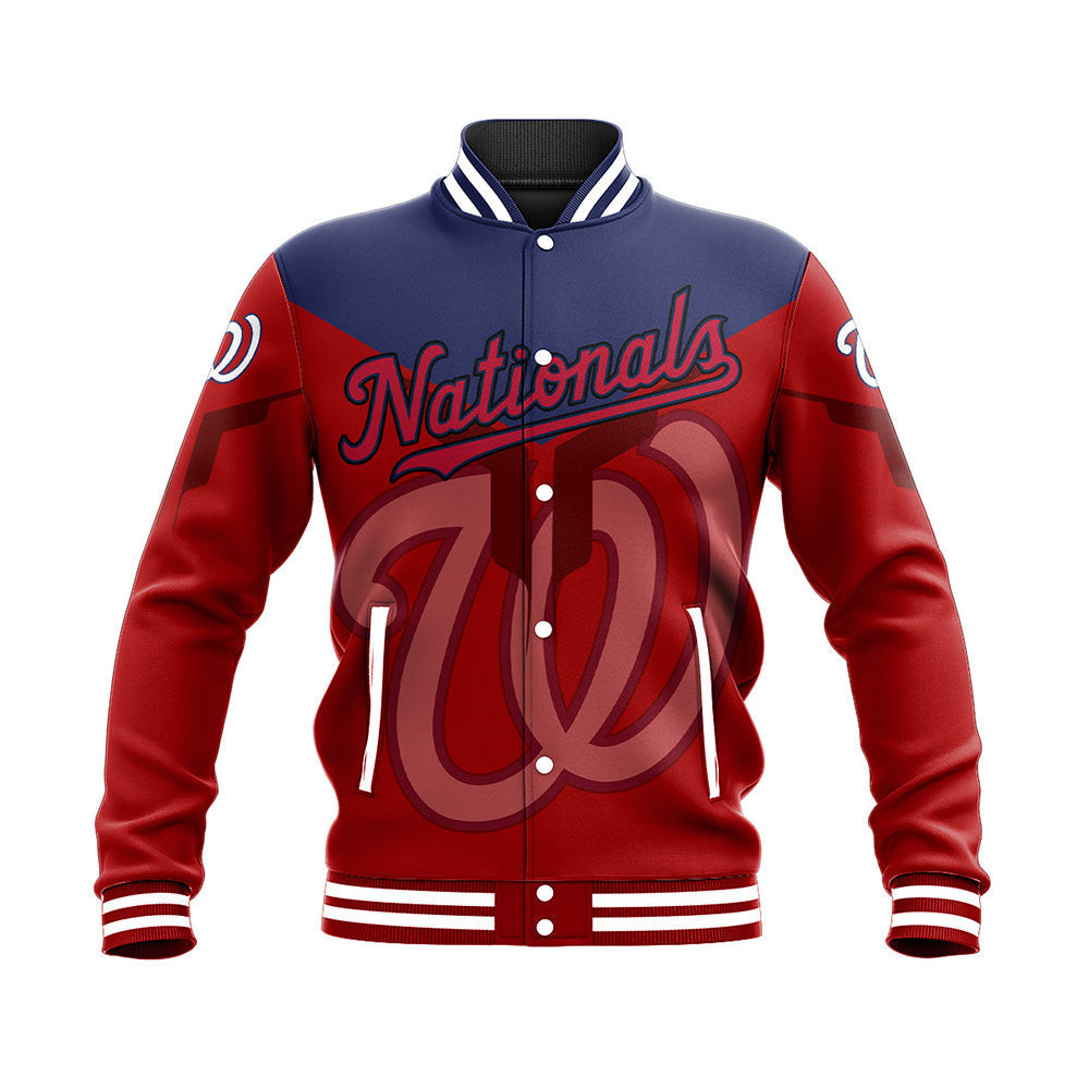 Washington Nationals Varsity Baseball Jacket for Men & Women | MLB Team Fan Gift