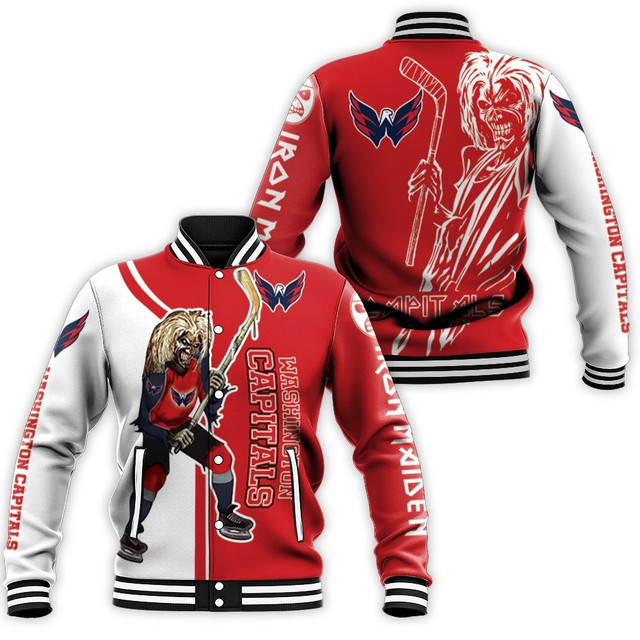 Washington Nationals Zombie Varsity Baseball Jacket for Men & Women | MLB Team Fan Gift