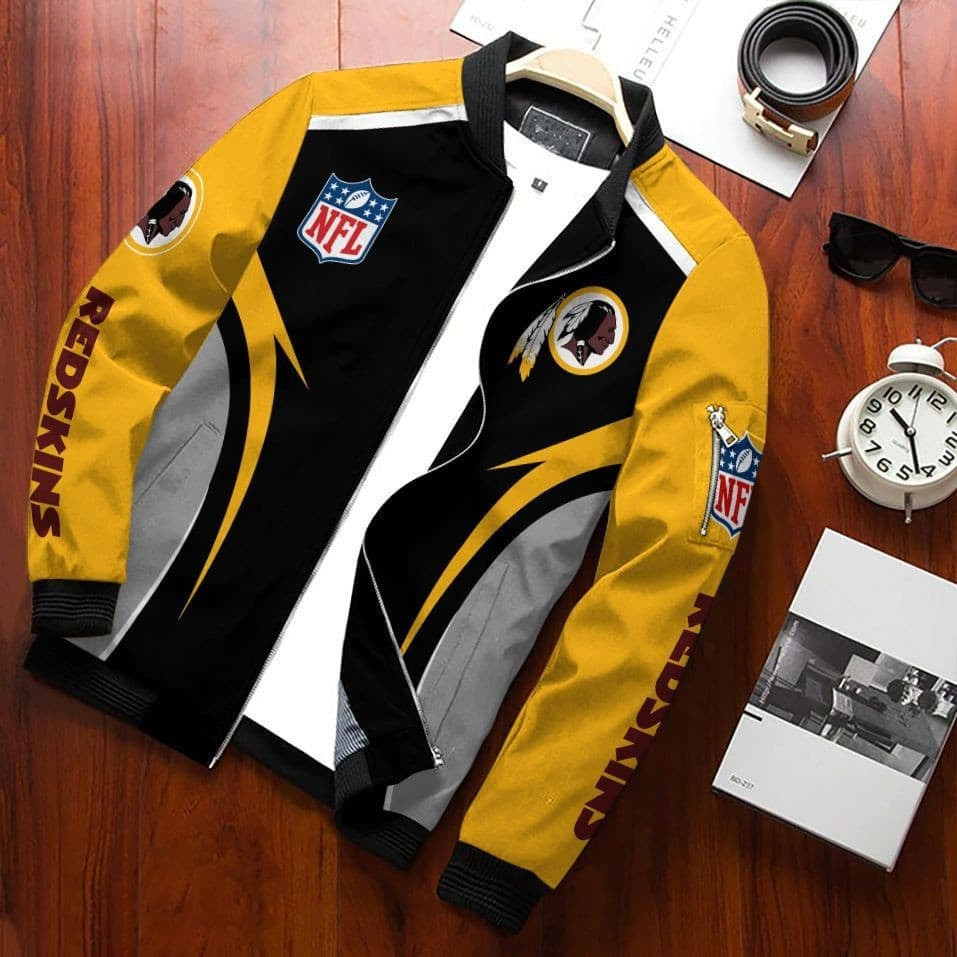 Washington Redskins Bomber Jacket | NFL Team Jacket for Men & Women | Football Fan Gift