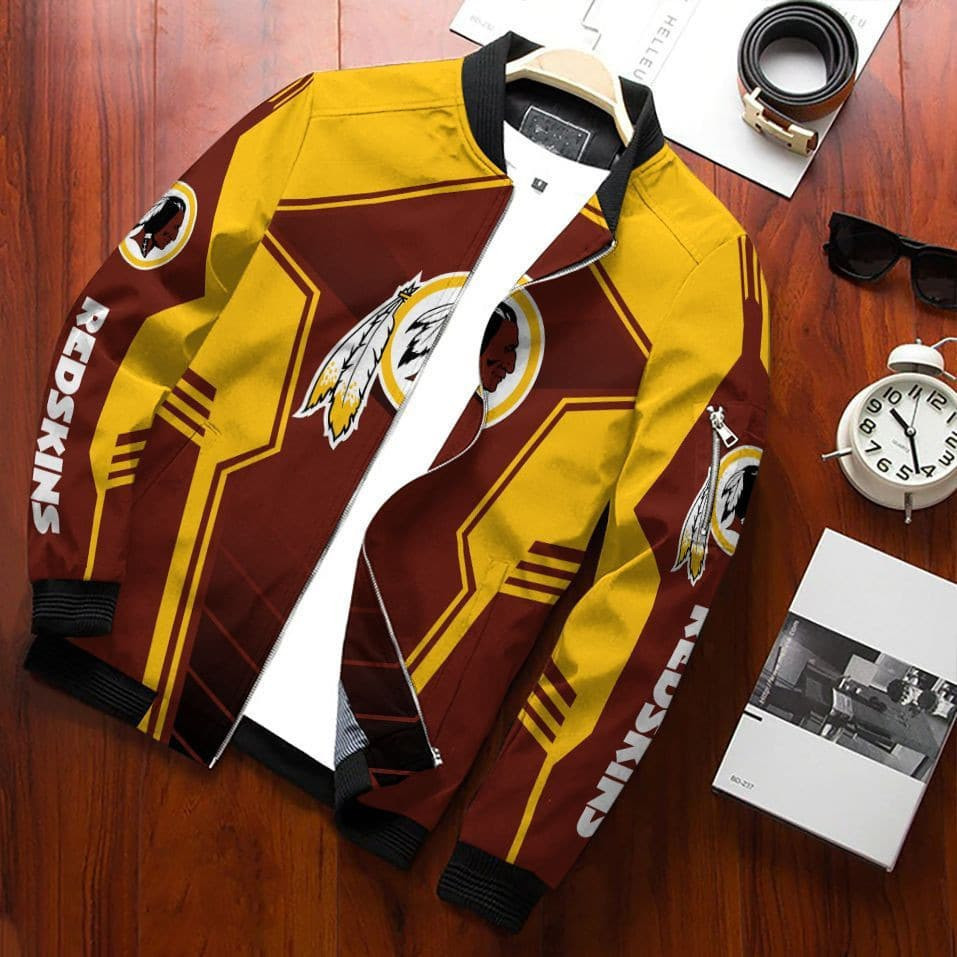Washington Redskins Bomber Jacket | NFL Team Jacket for Men & Women | Football Fan Gift