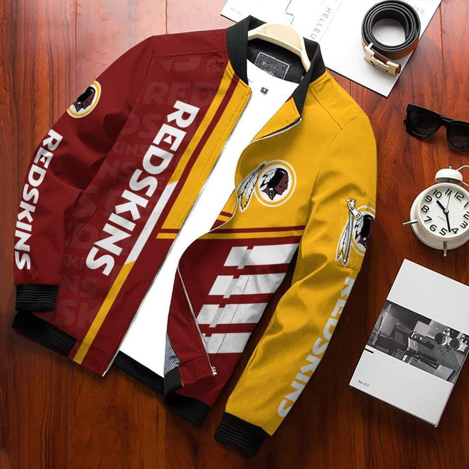 Washington Redskins Bomber Jacket | NFL Team Jacket for Men & Women | Football Fan Gift