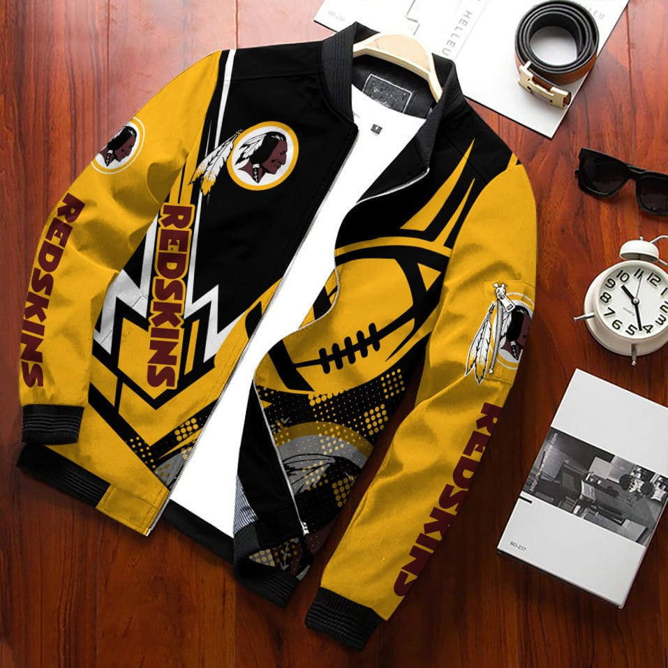 Washington Redskins Bomber Jacket | NFL Team Jacket for Men & Women | Football Fan Gift