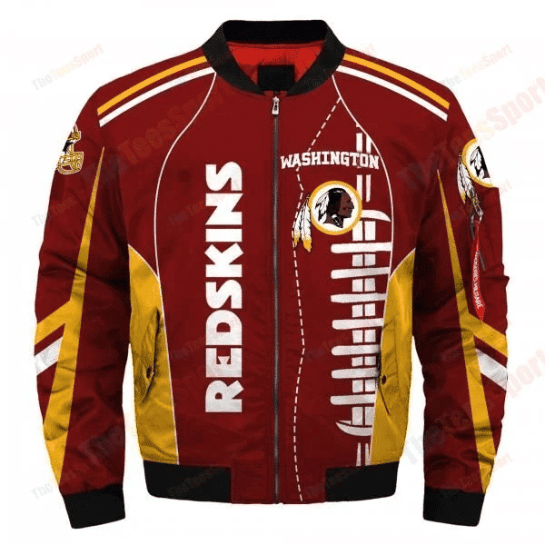 Washington Redskins Bomber Jacket | NFL Team Jacket for Men & Women | Football Fan Gift