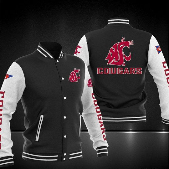 Washington State Cougars Varsity Baseball Jacket for Men & Women | NCAA Team Fan Gift