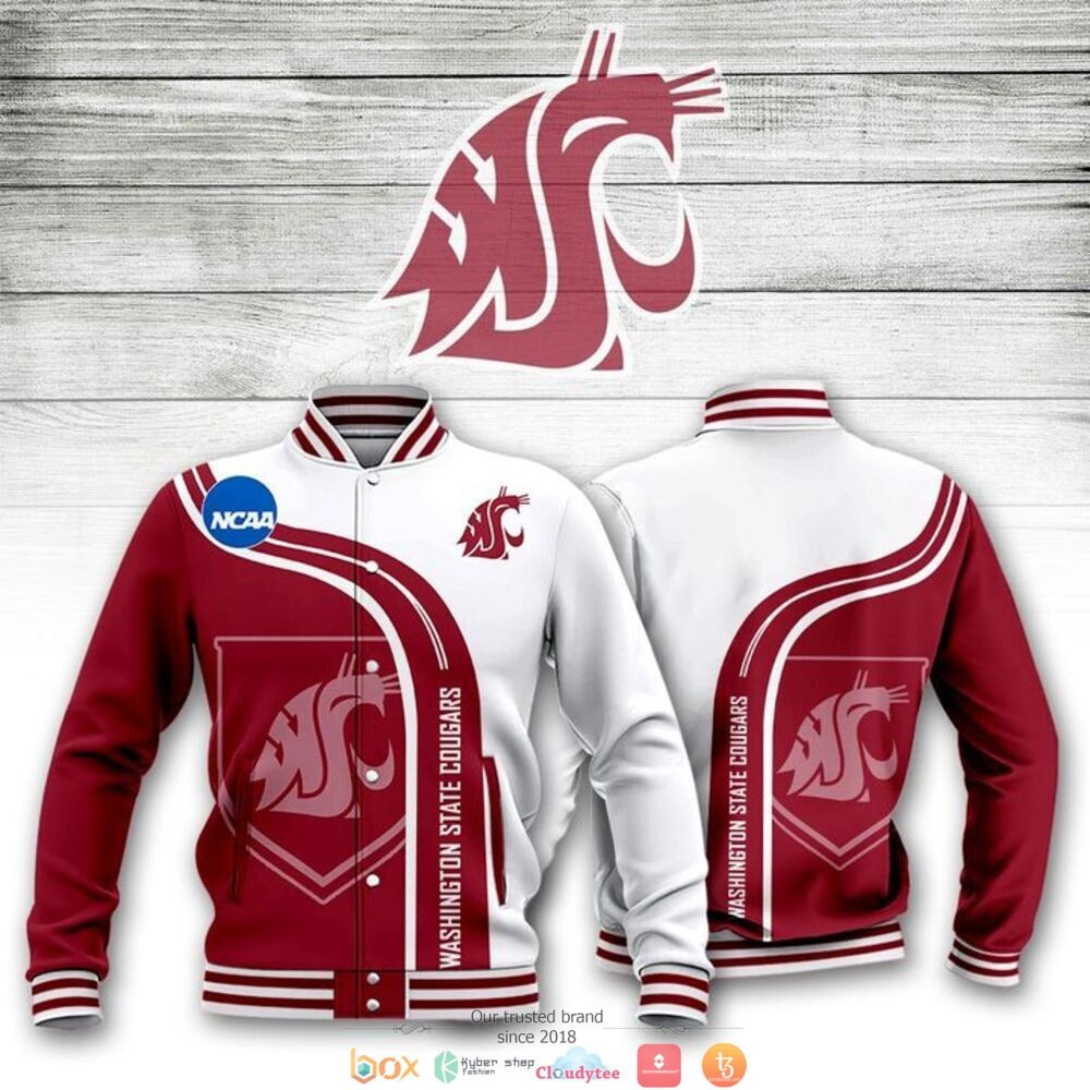 Washington State Cougars Varsity Baseball Jacket for Men & Women | NCAA Team Fan Gift