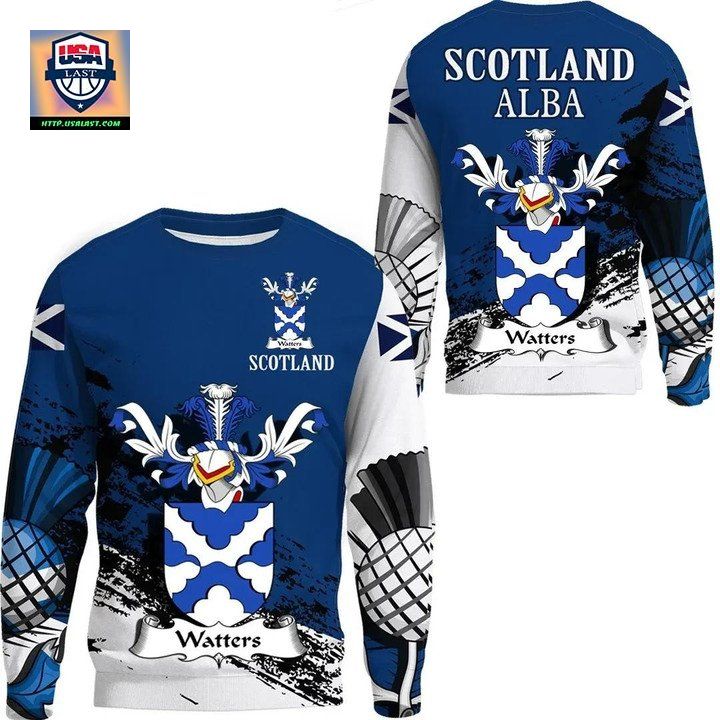 Watters Scottish Family Crest Scotland Special Sweater 