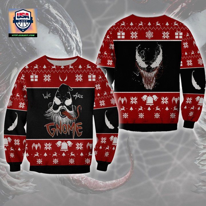 We Are Venom Gnome Woolen Ugly Sweater Christmas