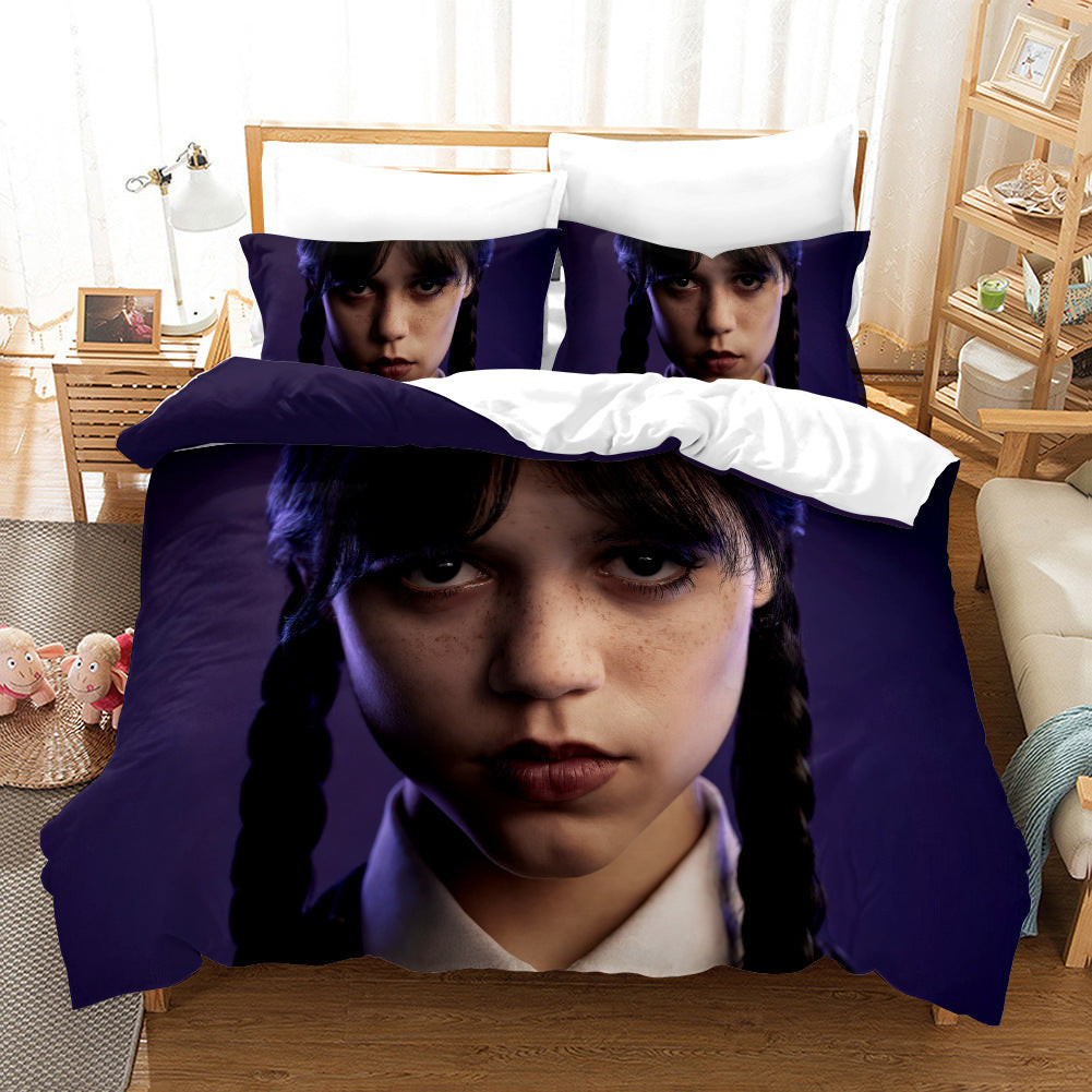 Wednesday Addams Duvet Cover Quilt Cover Pillowcase Bedding Set Bed Linen Home Bedroom Decor