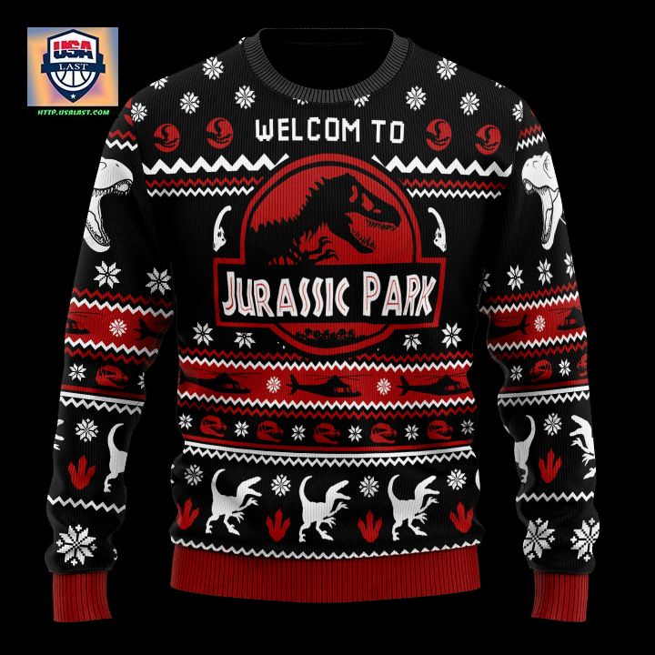 Welcome To Jurassic Park Christmas Sweater